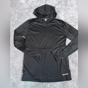 Reebok Black Performance Hoodie Mens Size Small